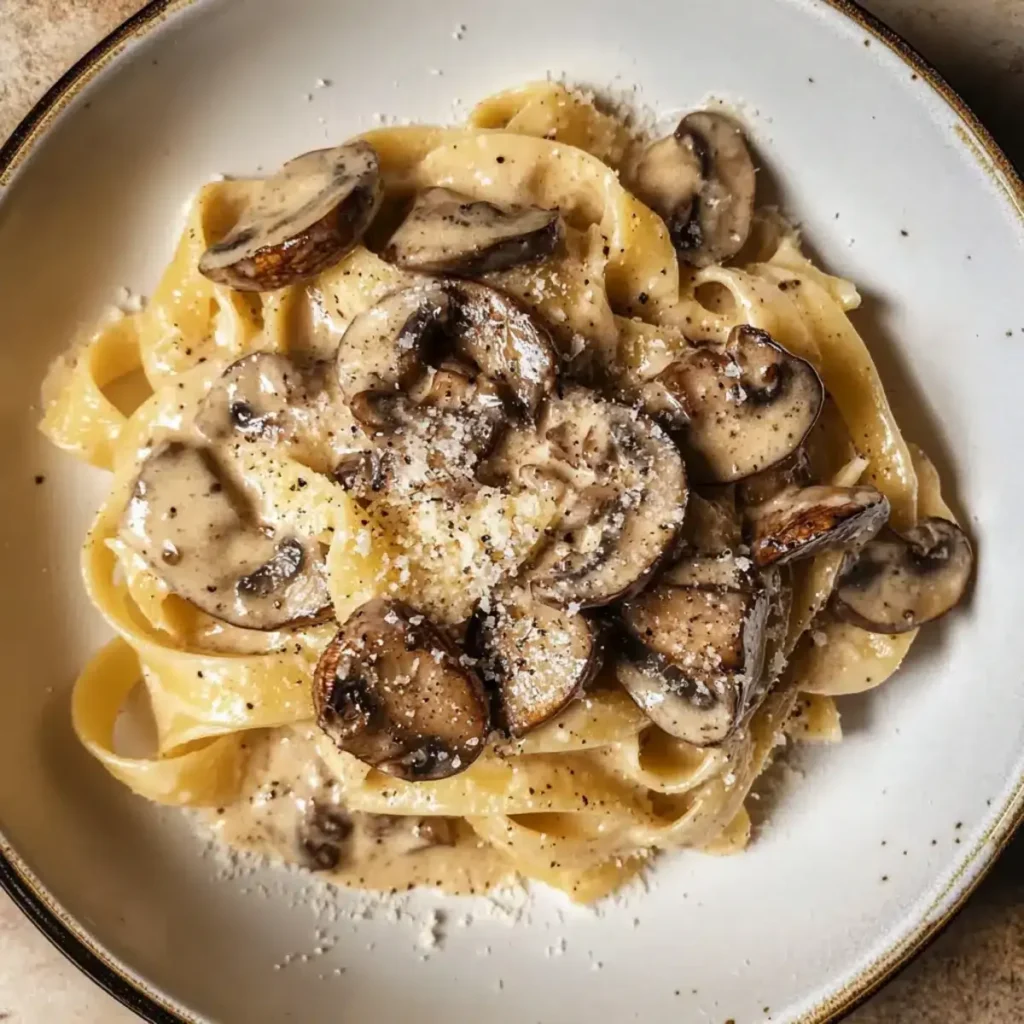 Gorgonzola-Trüffelcremesauce mit Pilzen – Ein delikates Pasta-Erlebnis