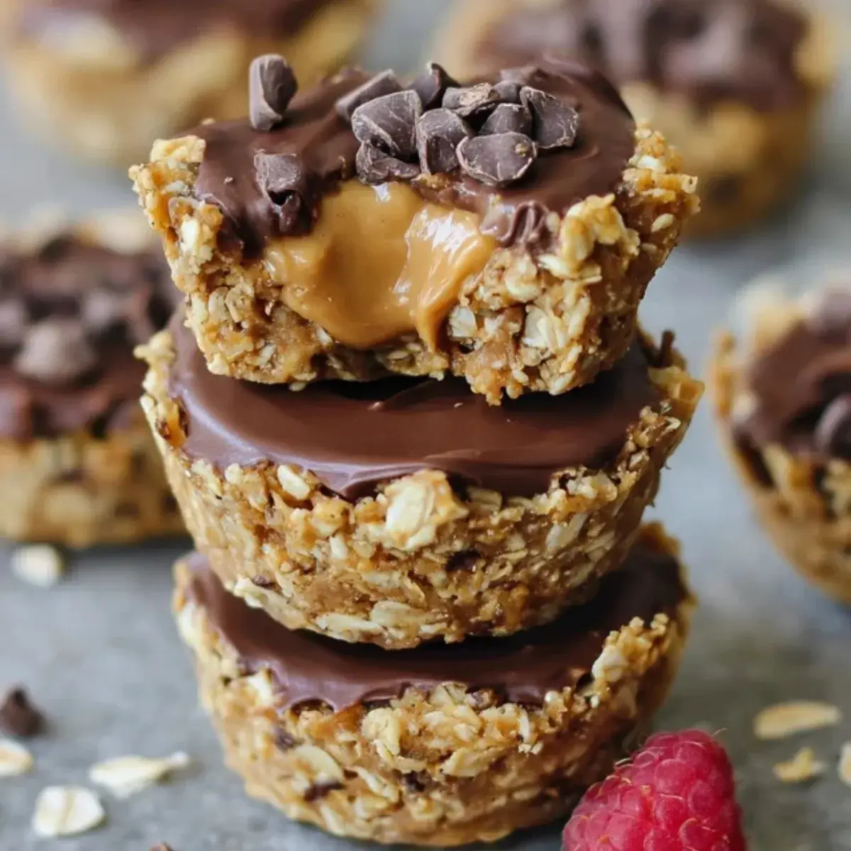 Granola Cups mit Nussmus