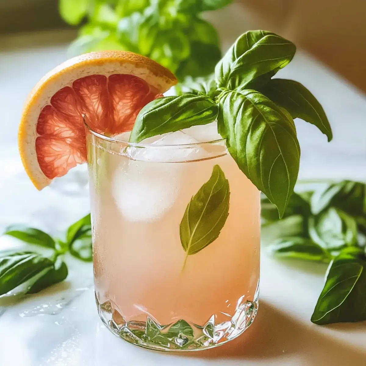 Grapefruit Basilikum Spritzer