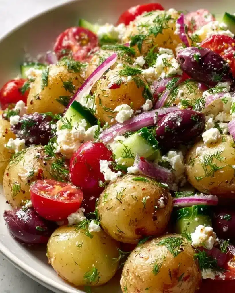 Griechischer Kartoffelsalat: Frisch, lecker und einfach!
