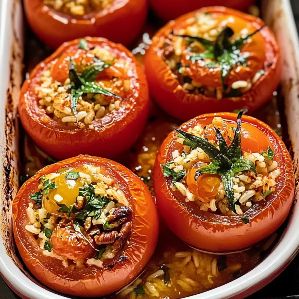 Griechische gefüllte Tomaten