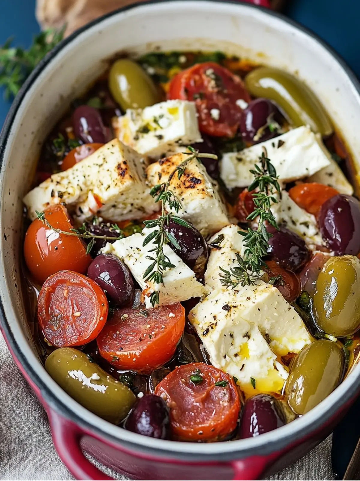 Griechischer Feta Auflauf mit Tomaten