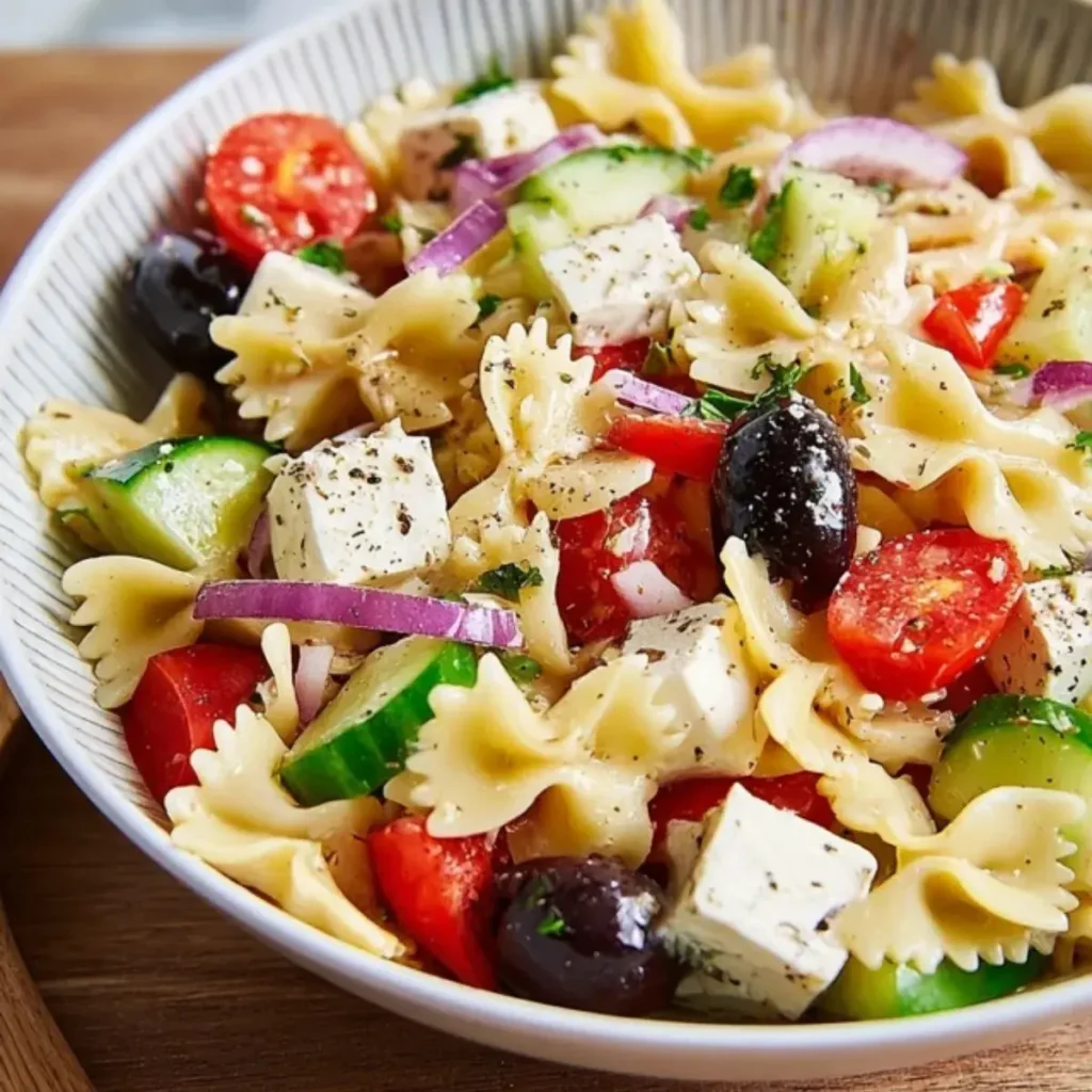 Griechischer Nudelsalat