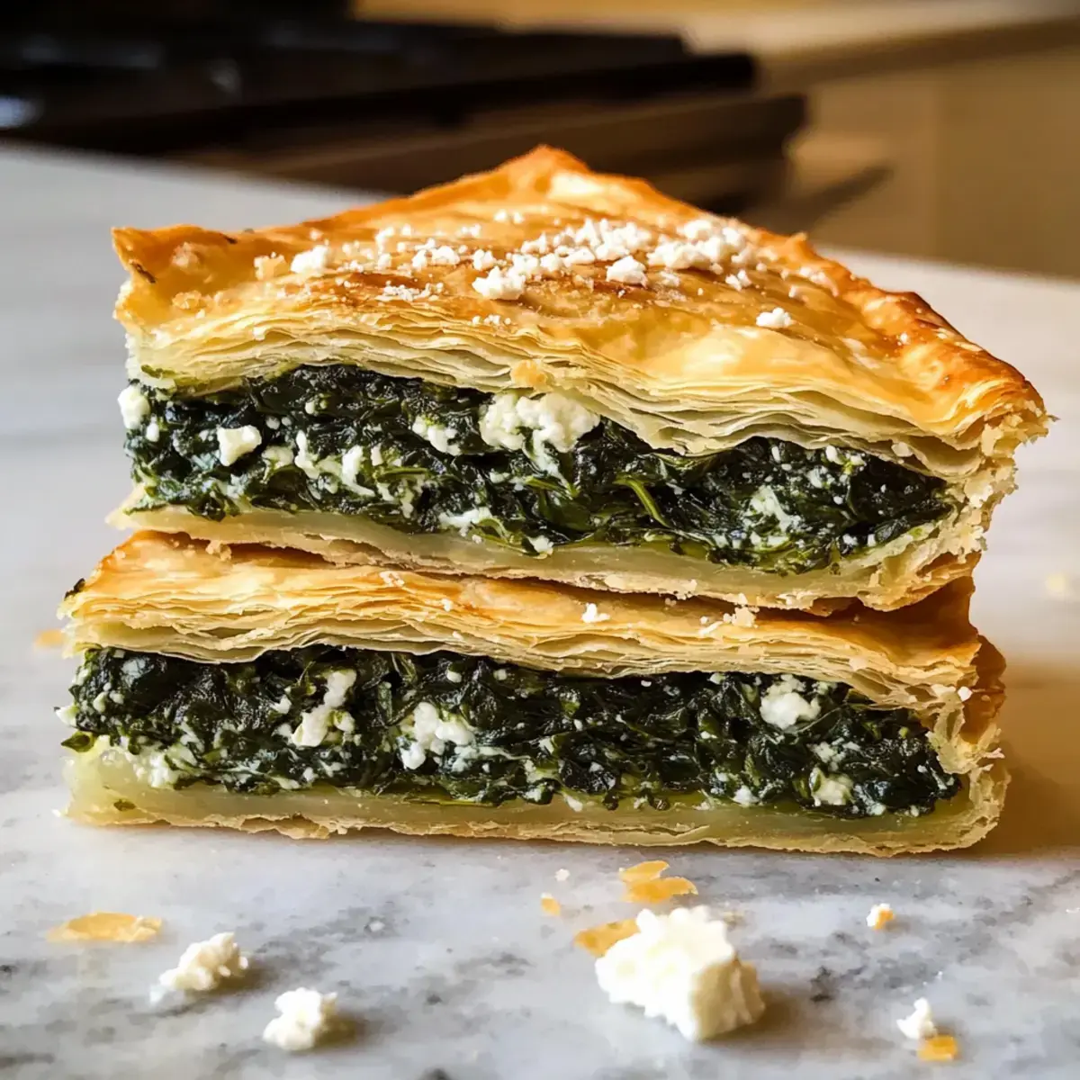 Griechischer Spinat-Feta-Pie