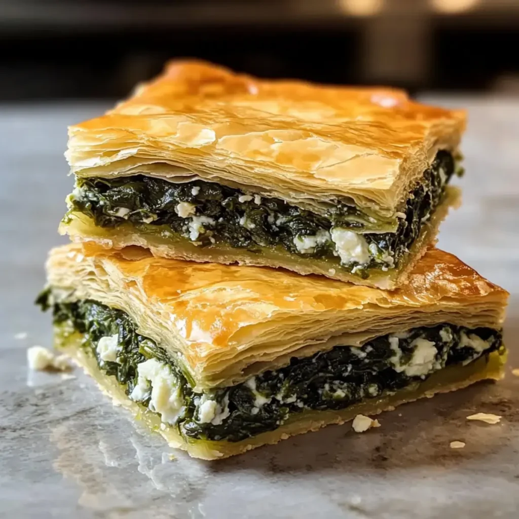 Griechischer Spinat-Feta-Pie