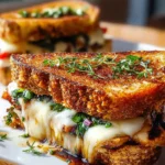 Grilled Balsamic Vinaigrette Sandwich Melt