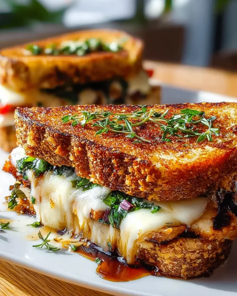 Gegrilltes Balsamico-Vinaigrette Sandwich Melt – Ein Genuss!