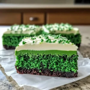 Grüne Samt Brownies