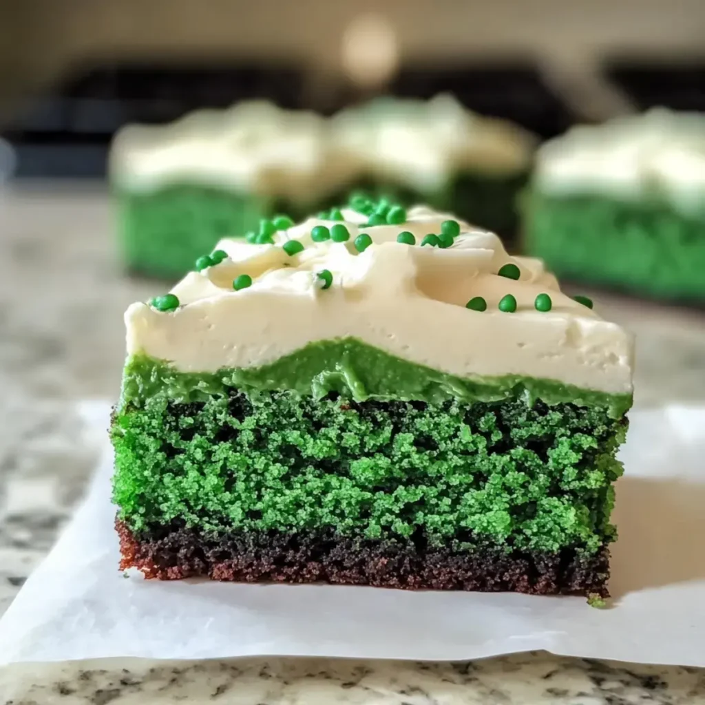 Grüne Samt Brownies