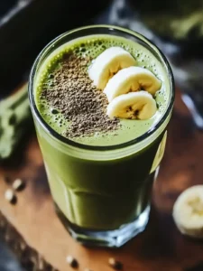 Grüner Matcha-Smoothie mit Banane
