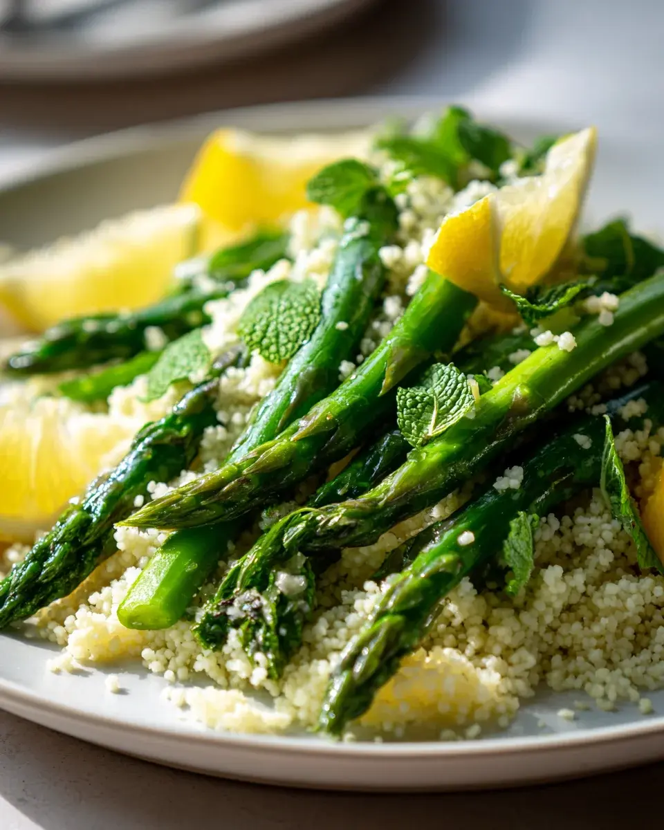 Grüner Spargel Salat