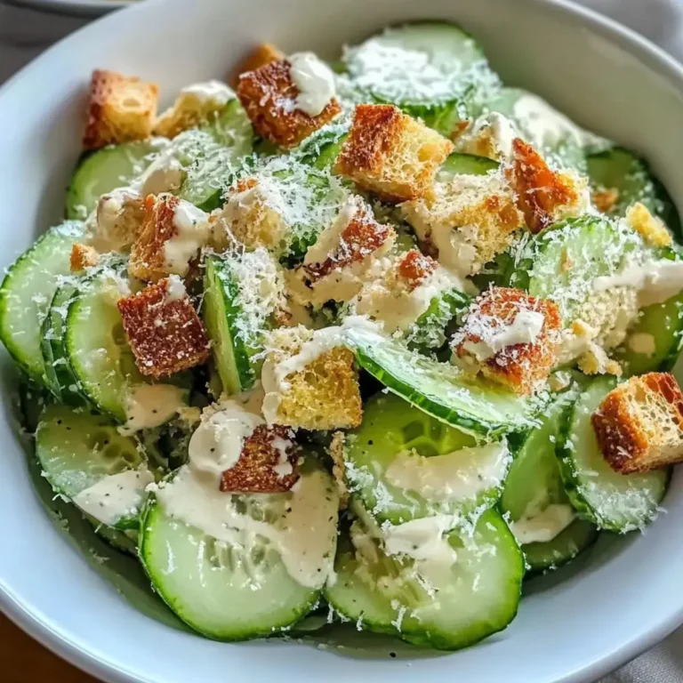 Gurken Caesar Salat