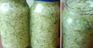 Hausgemachter Eingekochter Gurkensalat