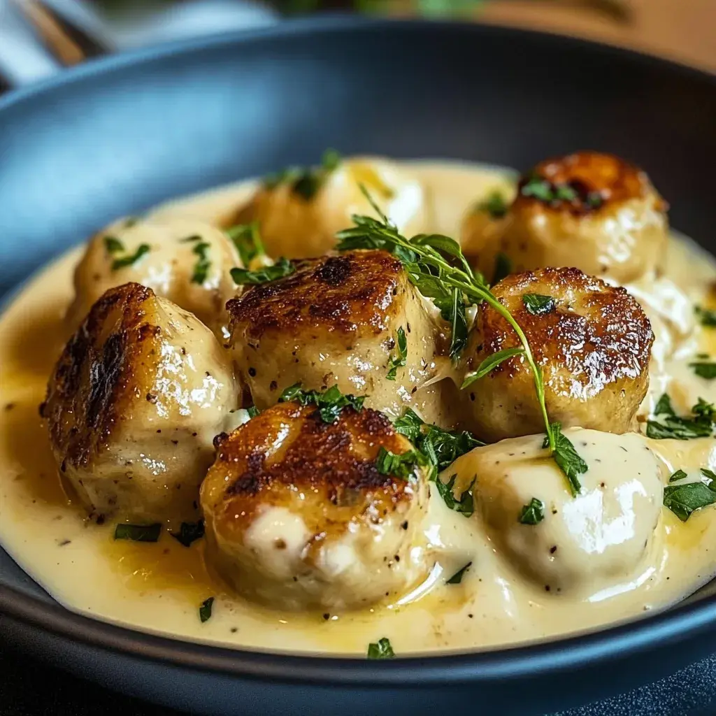 Hackbällchen in cremiger Sauce mit Kartoffelpüree: Ein Unglaubliches Ultimatives Rezept für 4 Personen – Feierabend Kochen