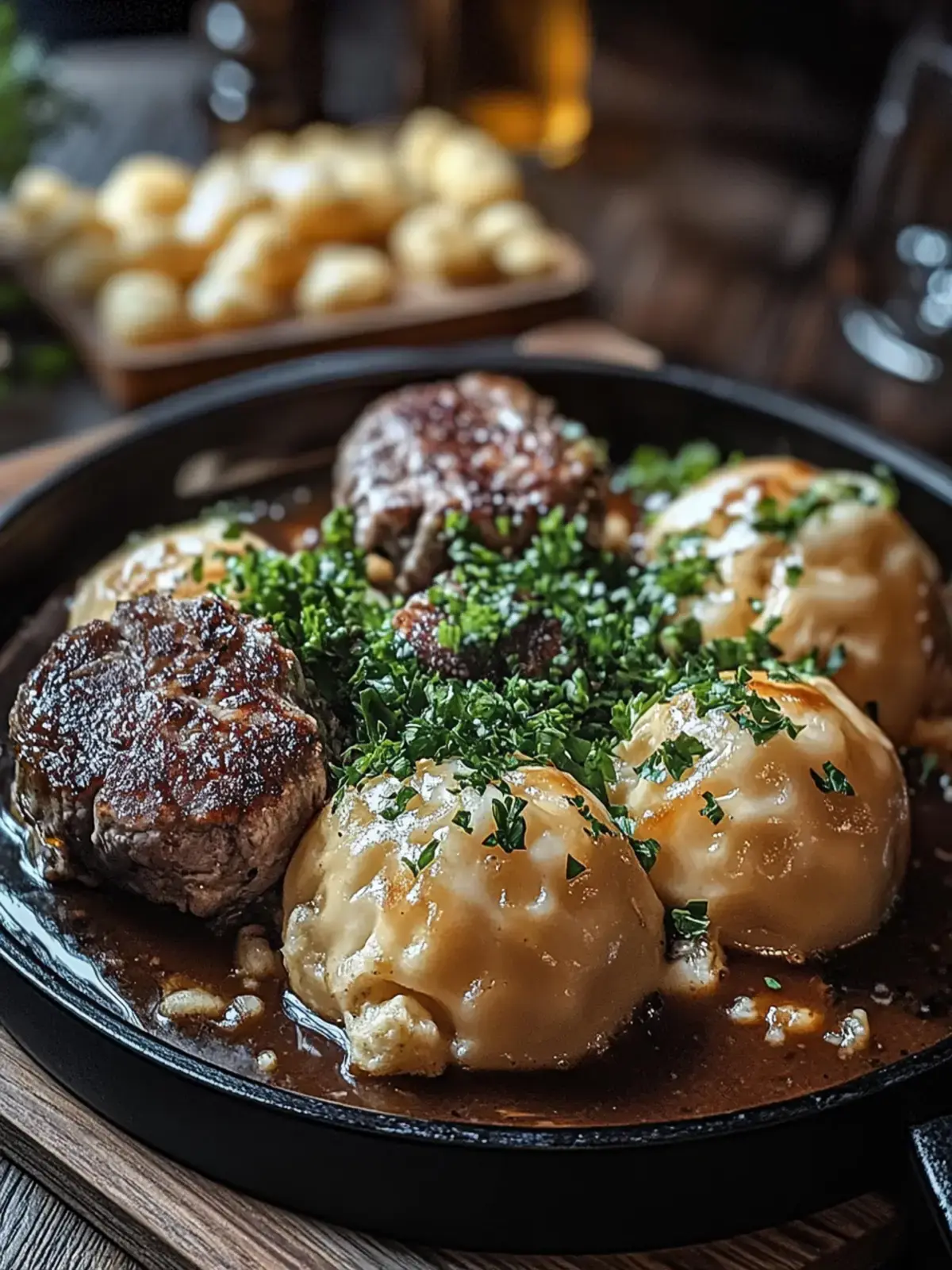 Hackfleisch und Knödel Rezept