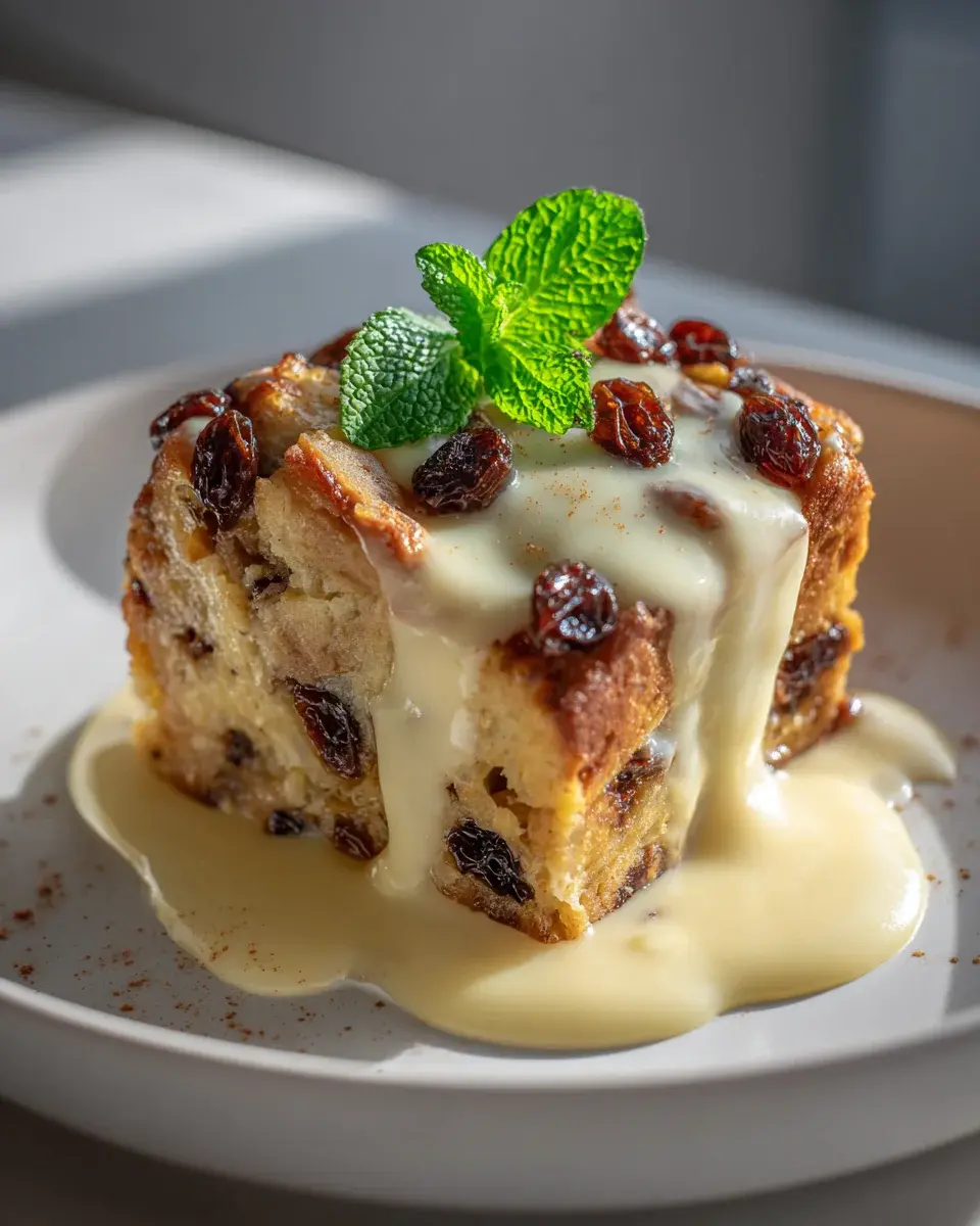 Haferbrot Pudding Vanillecreme