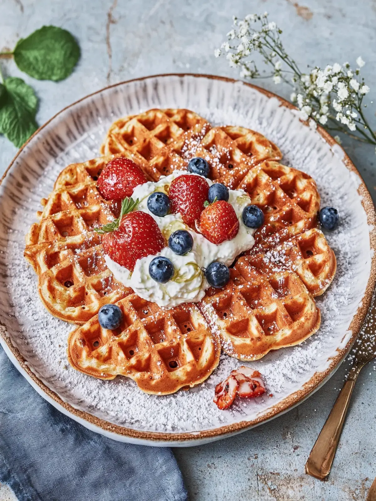 Haferflocken-Waffeln