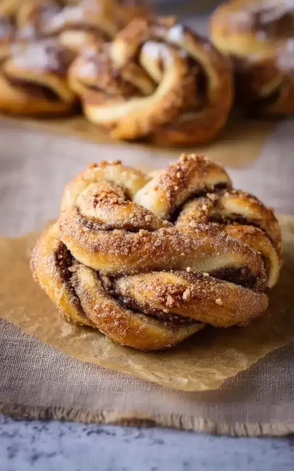 Haselnuss Zimt Knoten Rezept