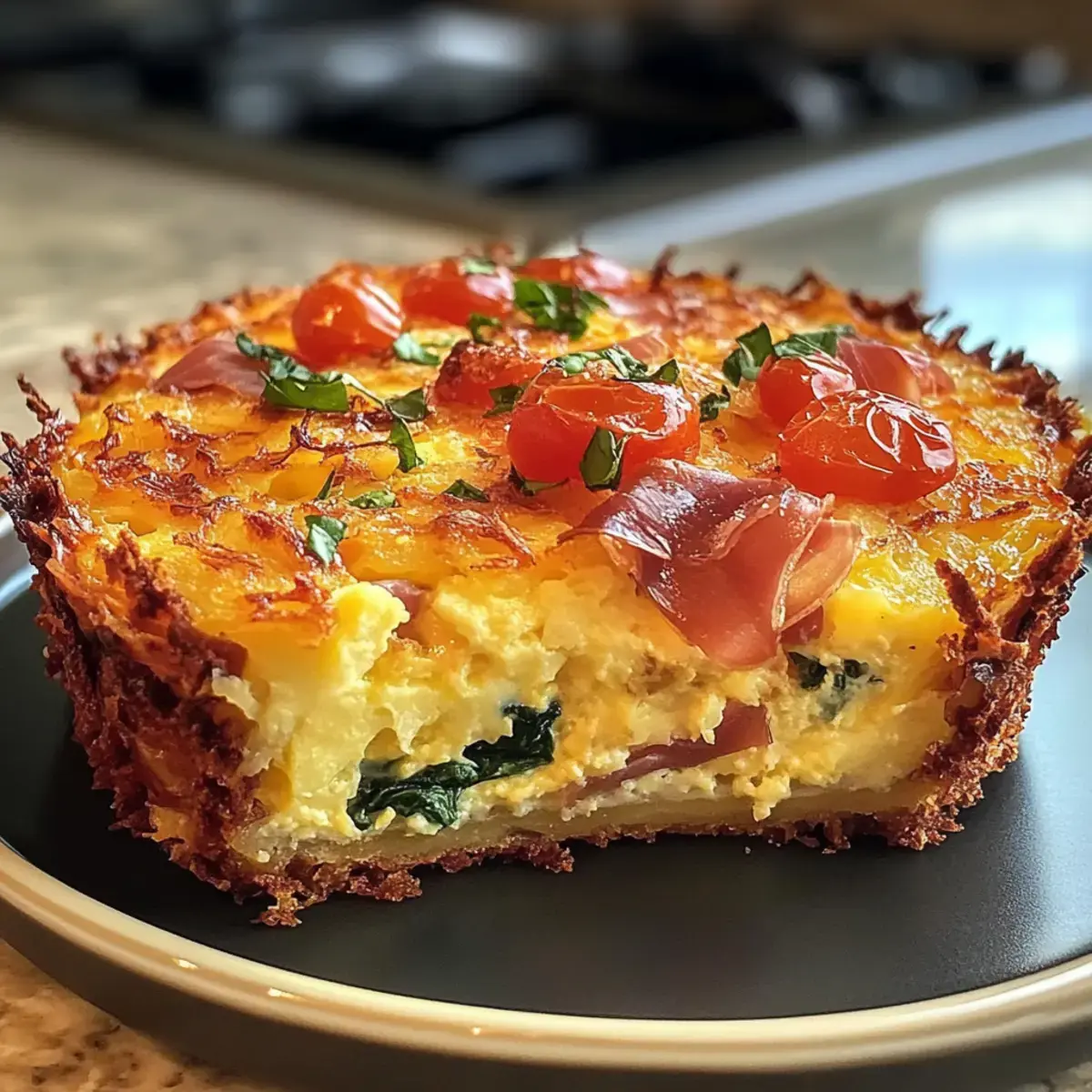 Hashbrown Krusten Quiche Rezept