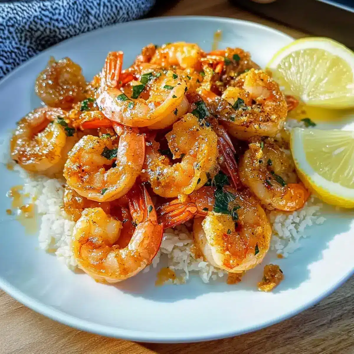 Hawaiian Knoblauchgarnelen Rezept