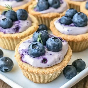 Heidelbeer-Käsekuchen-Keksschalen