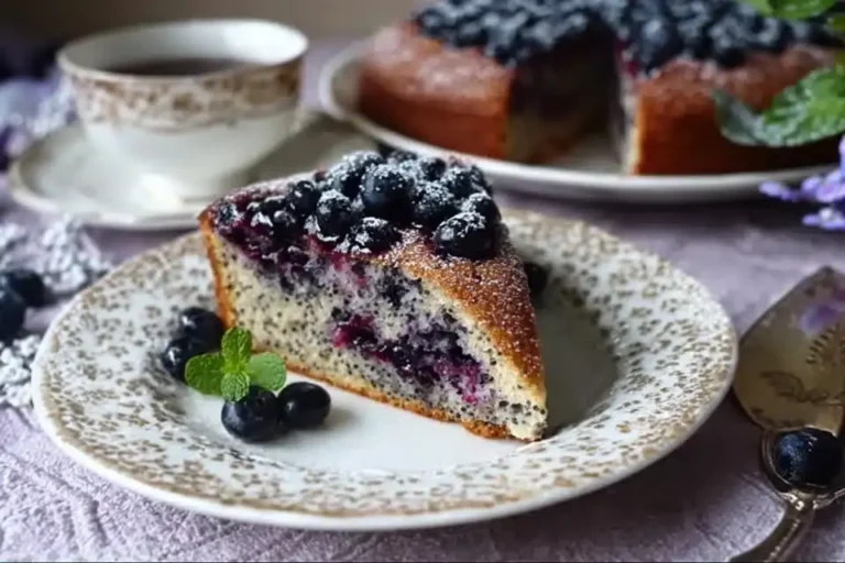 Heidelbeer Mohnkuchen einfach backen