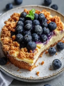 Heidelbeeren Streuselkuchen Käsekuchen