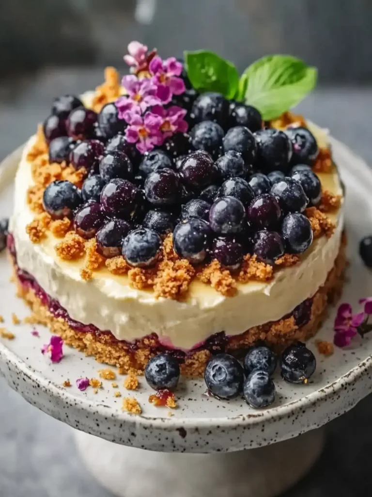 Heidelbeeren Streuselkuchen Käsekuchen