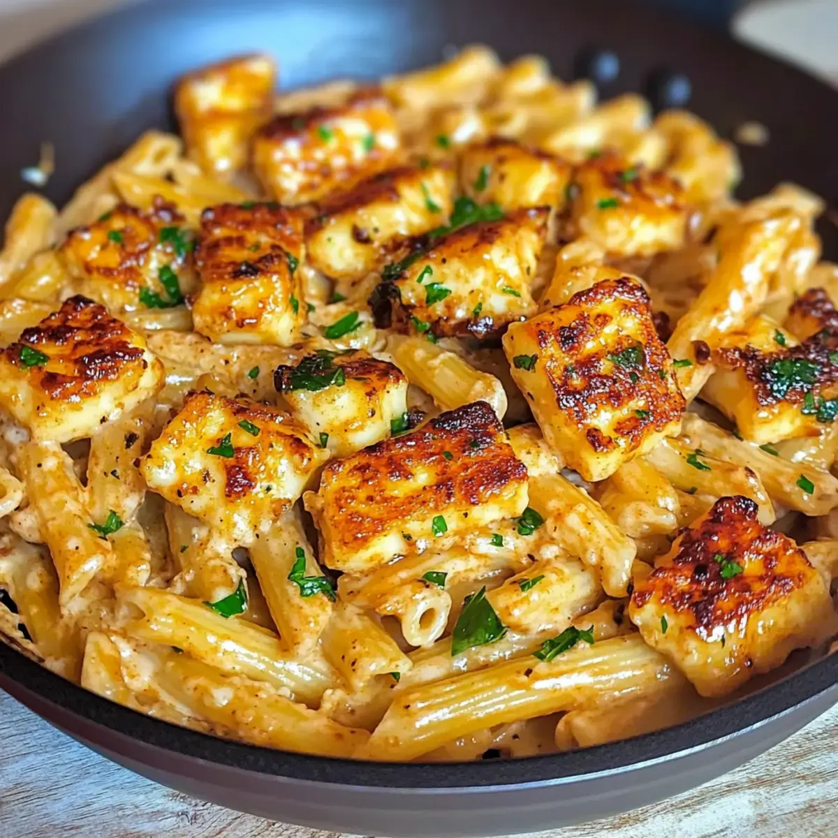 Heißer Honig Halloumi Pasta