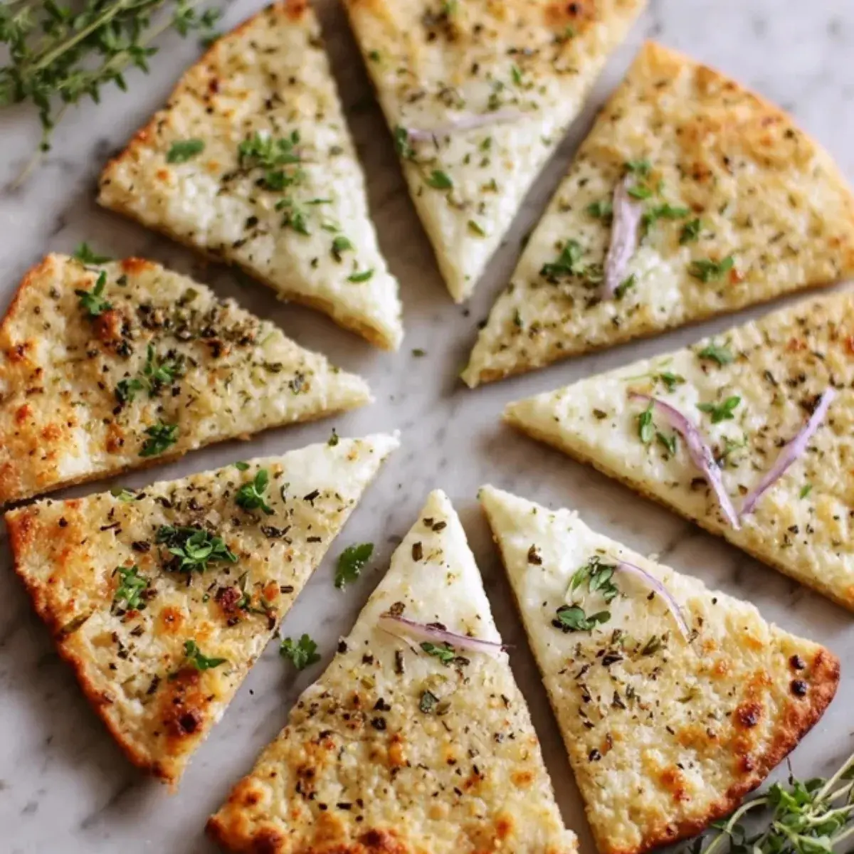 Herzhafte Haferflocken Joghurt Fladen