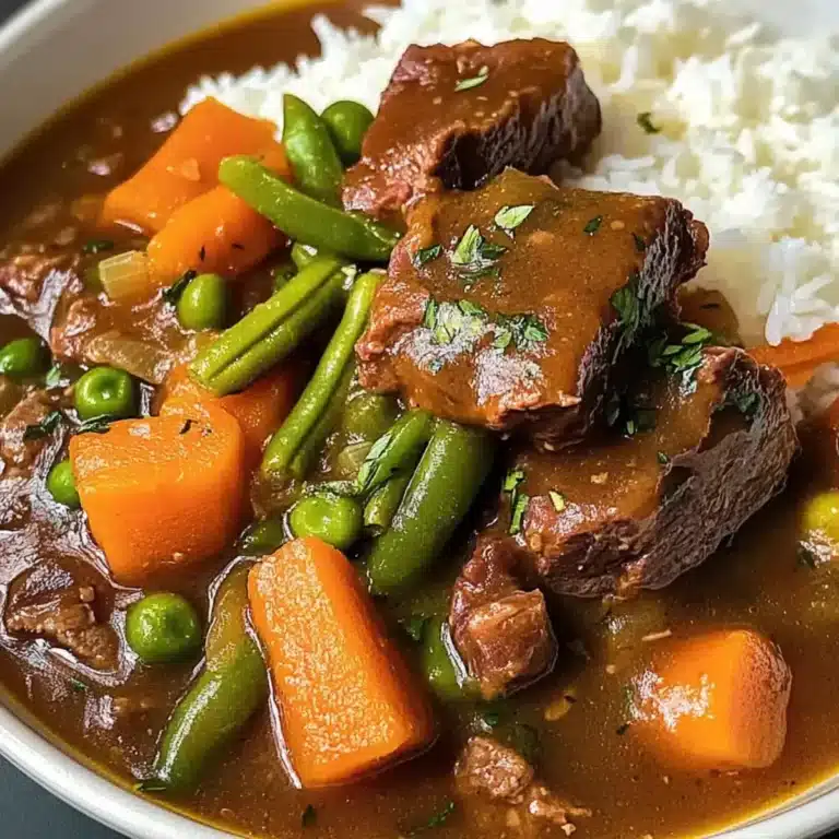 Herzhaftes Rindfleisch-Eintopf-Bowl