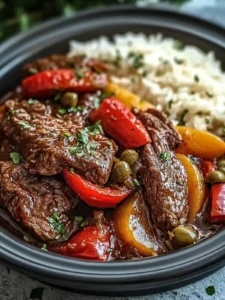 Herzhaftes Slow Cooker Pfeffersteak