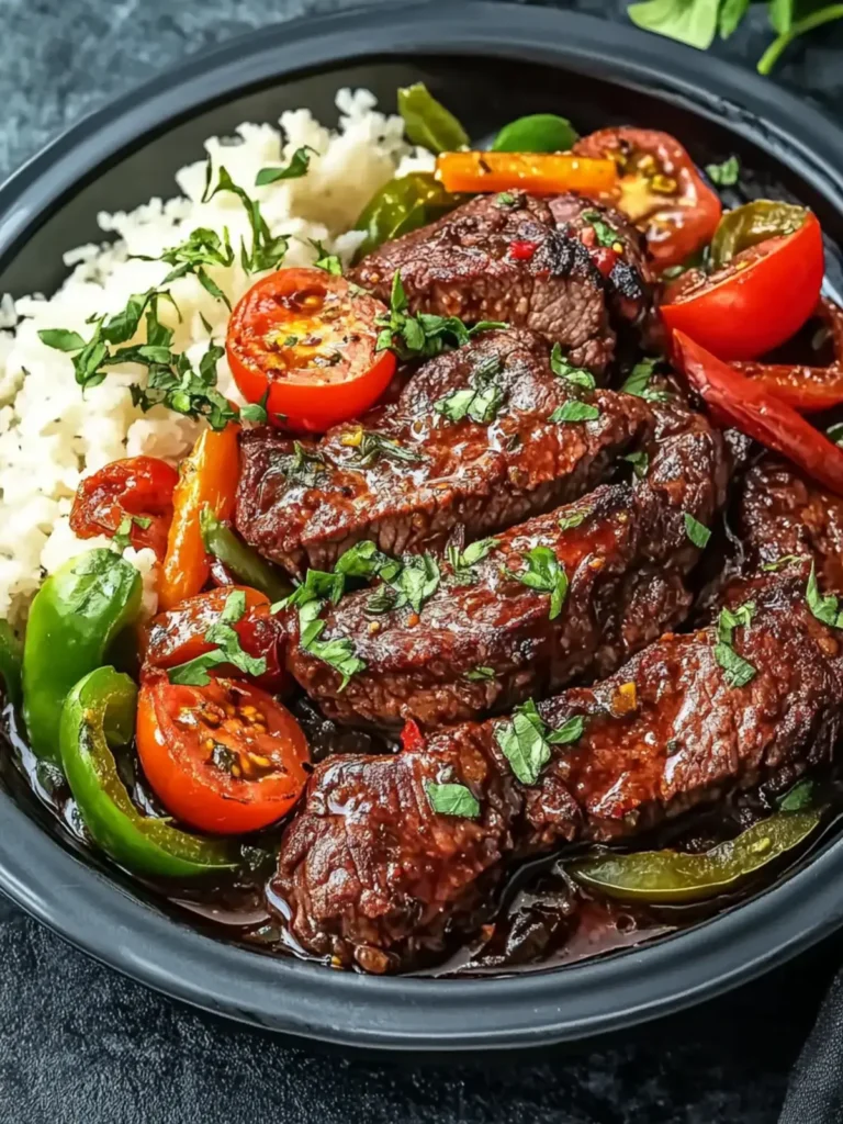 Herzhaftes Slow Cooker Pfeffersteak Rezept