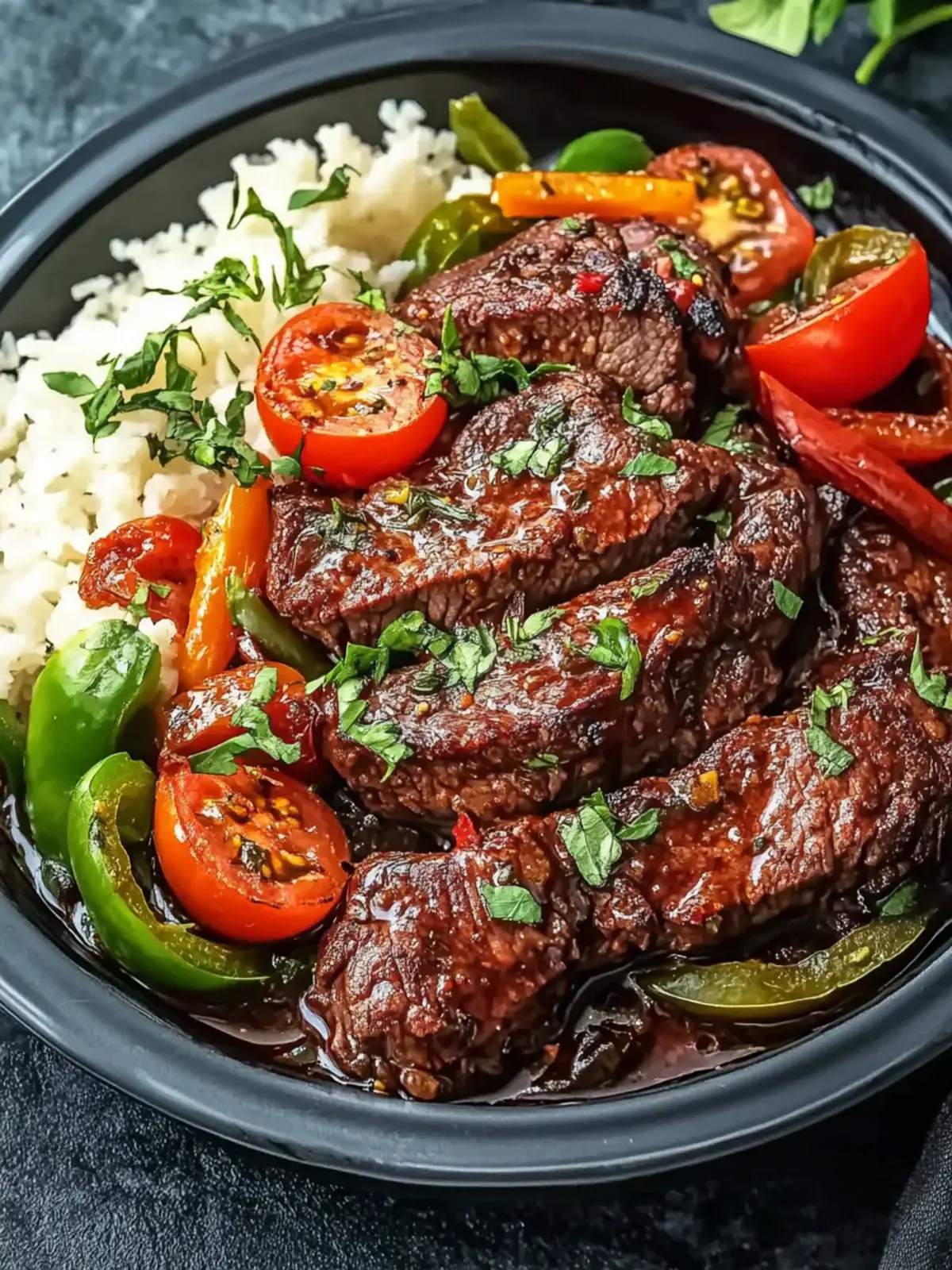 Herzhaftes Slow Cooker Pfeffersteak Rezept