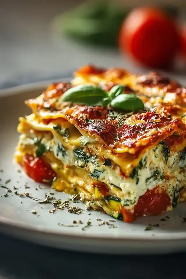 High Protein Veggie Lasagne
