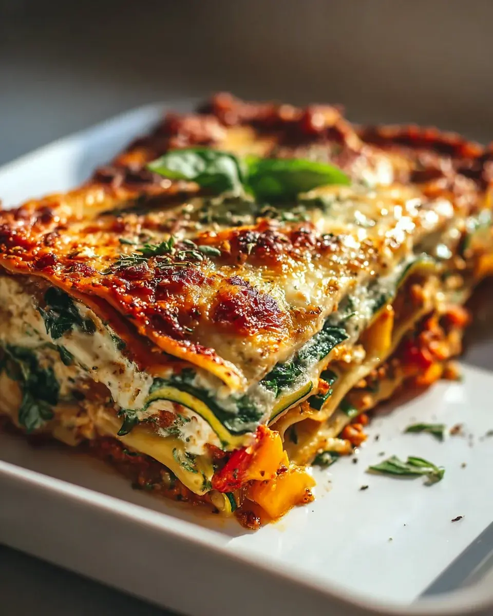 High Protein Veggie Lasagne Rezept