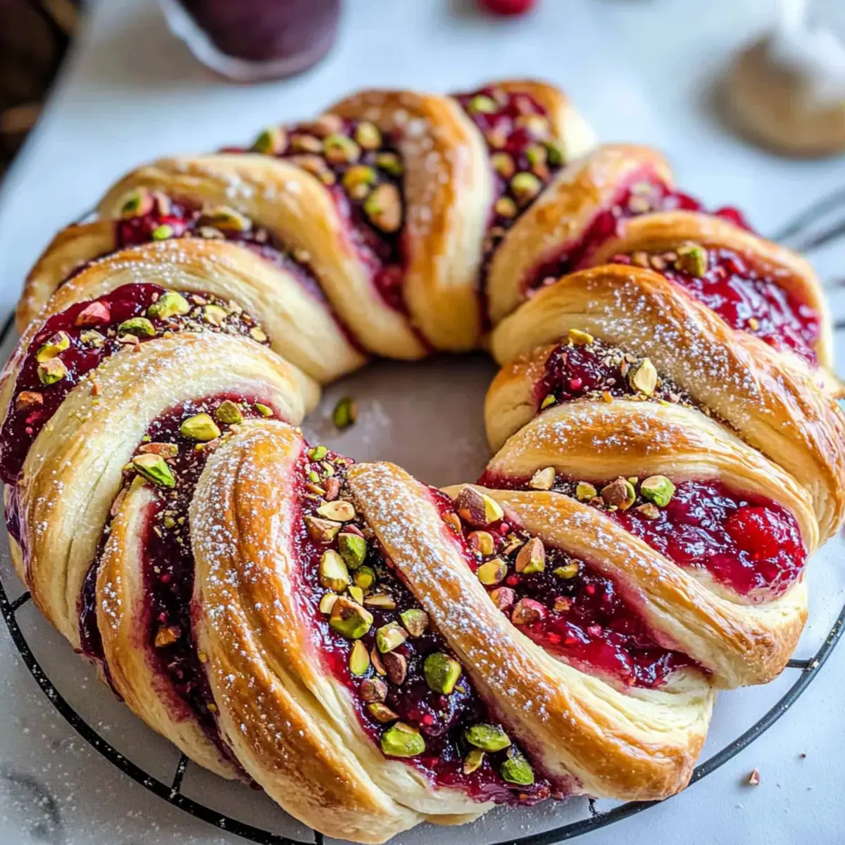 Himbeer und Pistazienkranz Rezept