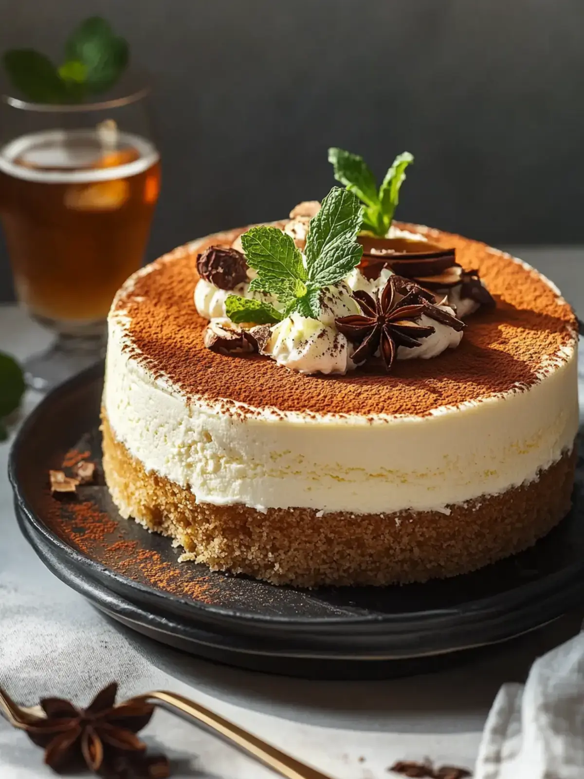 Himnon alkoholfreies Bier Mascarpone Schichtkuchen