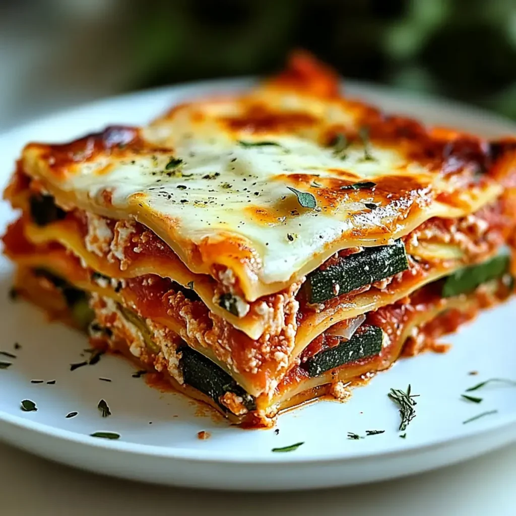 Köstliche Hohe Protein Gemüse Lasagne für ein Familienessen