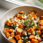 Honey Feta Sweet Potato Skillet Spinat