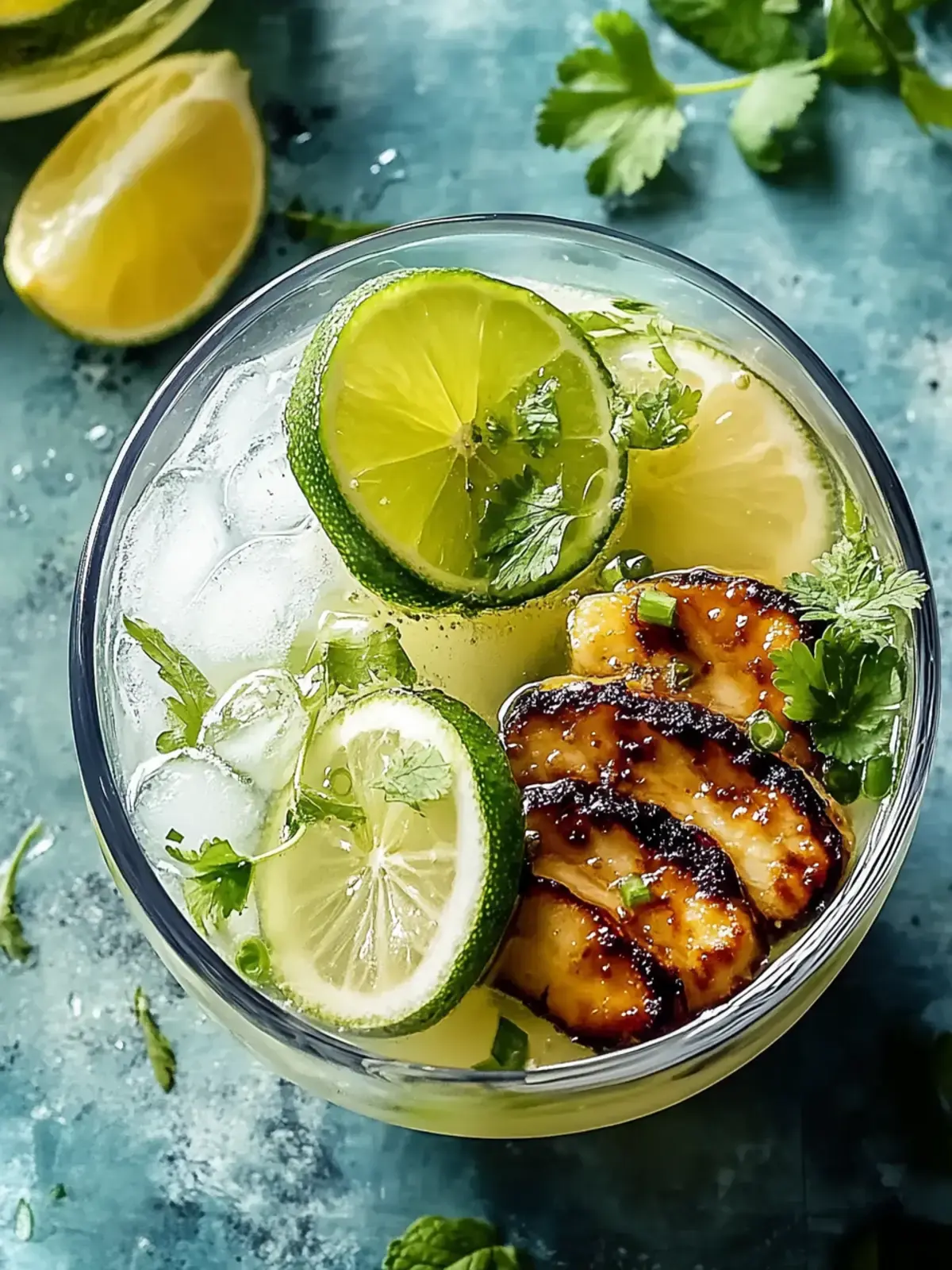 Honig Limetten Hähnchen Reis Schalen