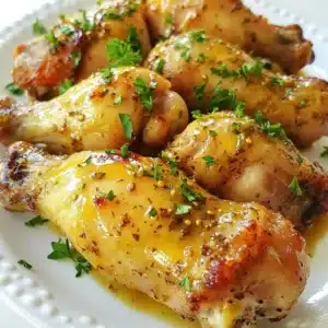 Honig-Senf Gebackene Hähnchenunterkeulen Lecker Genuss