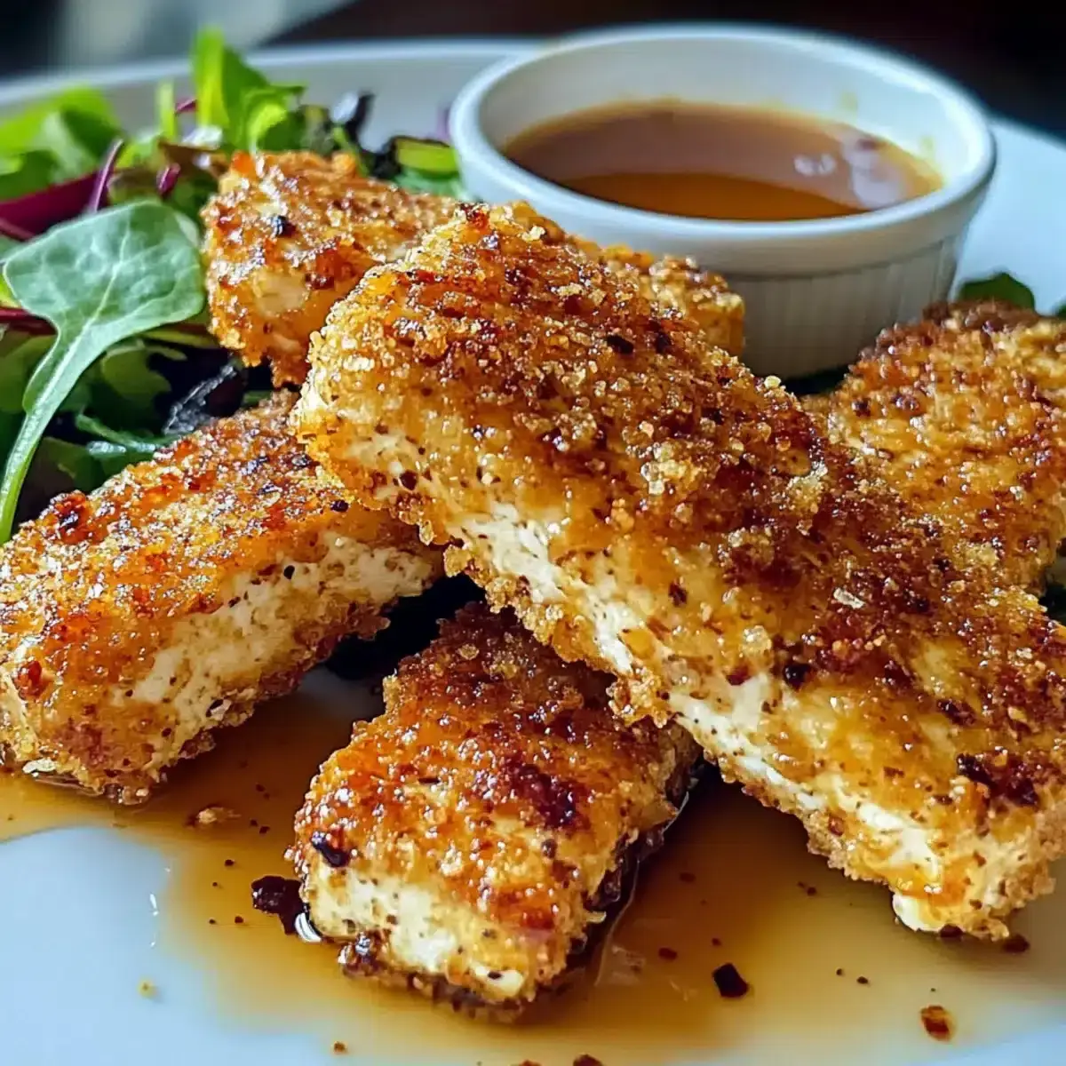 Honig Senf Tofu Nuggets