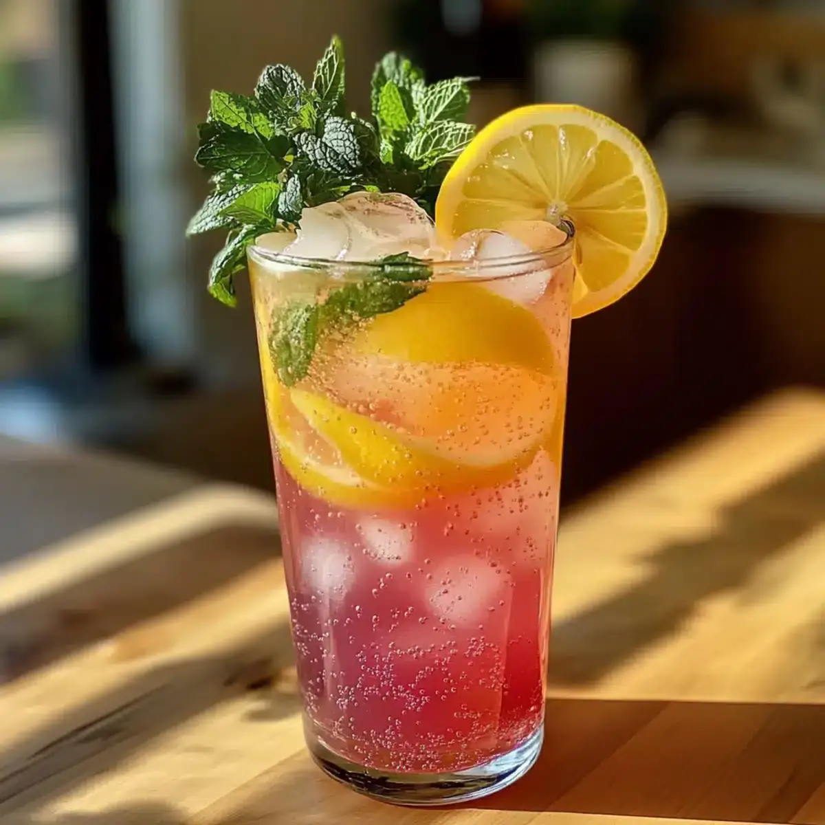 Honig Zitrone Rosa Limonade