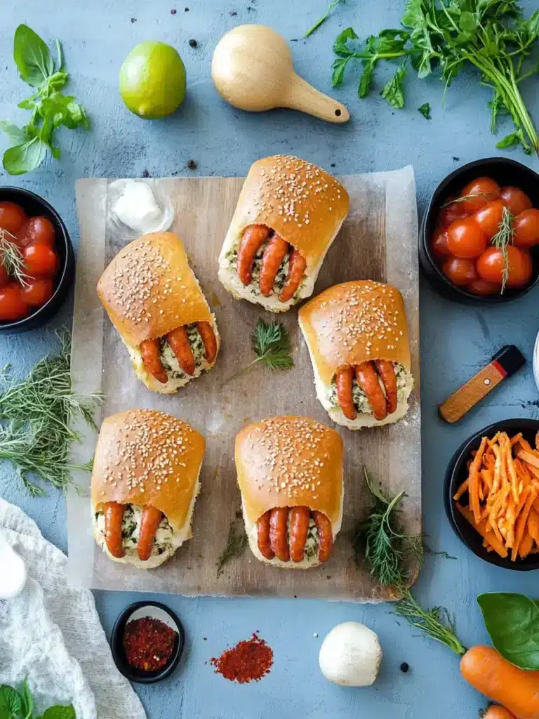 Leckere Hot Dog Kraken aus dem Thermomix für große Augen