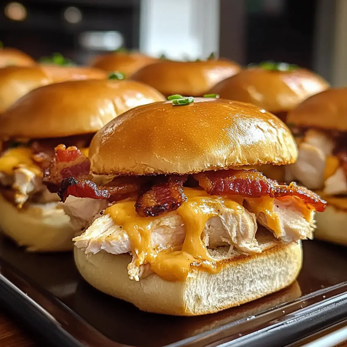 Hühnchen Bacon Ranch Brötchen