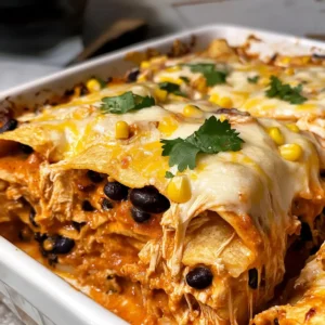 Hühnchen Enchilada Auflauf