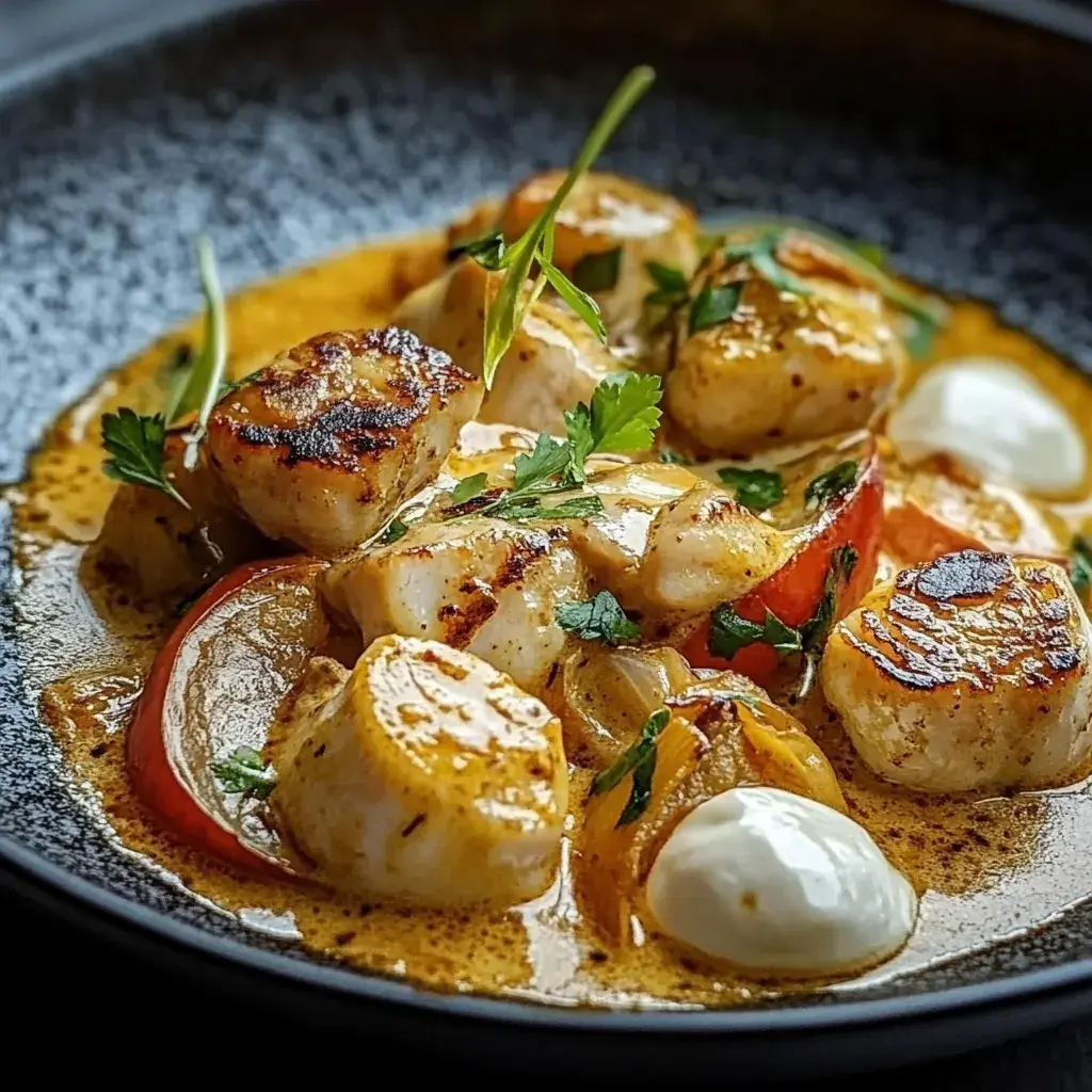 Hähnchen-Pfanne mit Kokosmilch