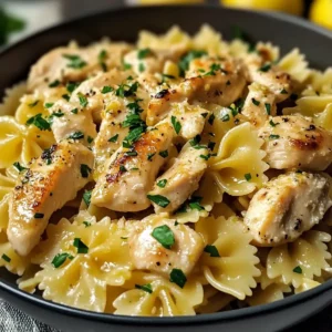 Schnelles Hühnchen Piccata Pasta