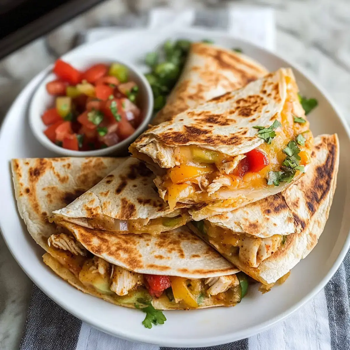 Hyhnchen Quesadillas Rezept